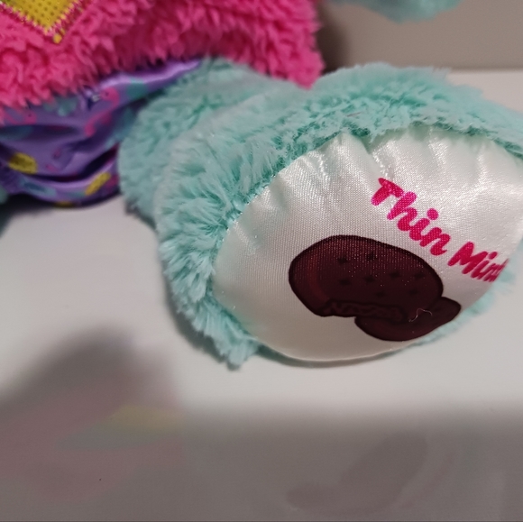 Girl Scouts thin mint BABW( Build A Bear Workshop) plush with pink vest - Picture 3 of 6